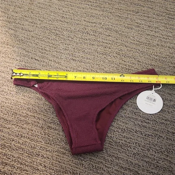 Tori Praver Lanai Textured Cheeky Bikini Bottoms Size Large